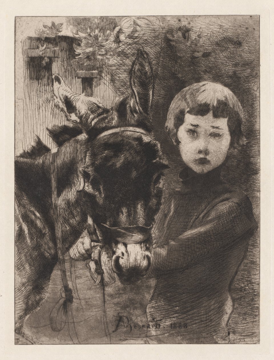 Robert Besnard a jeho osel od Albert Besnard