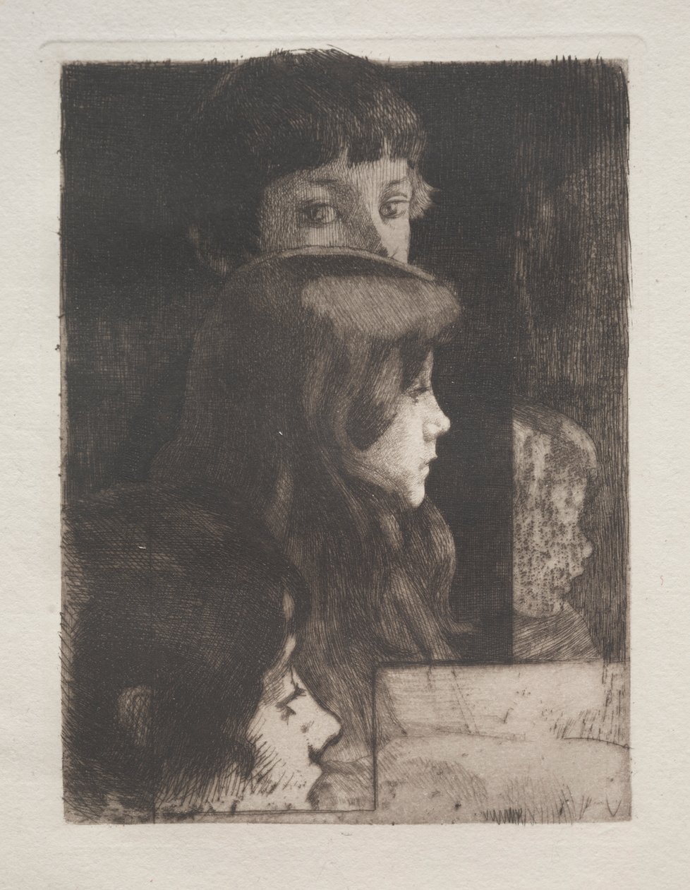 Studium hlav od Albert Besnard