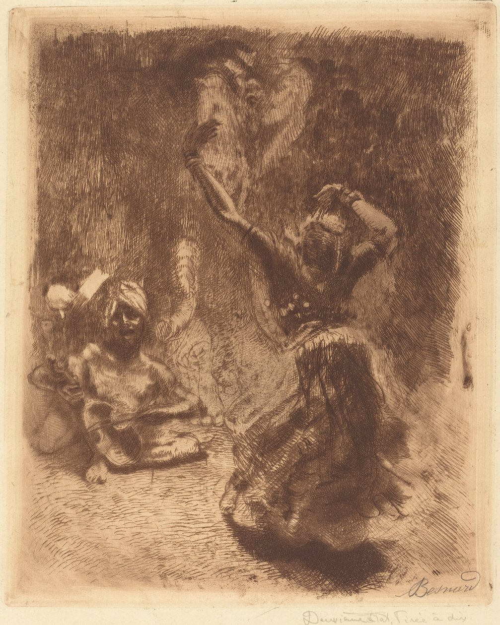 Tanečník z Tanjore (La bayadère de Tanjore) od Albert Besnard