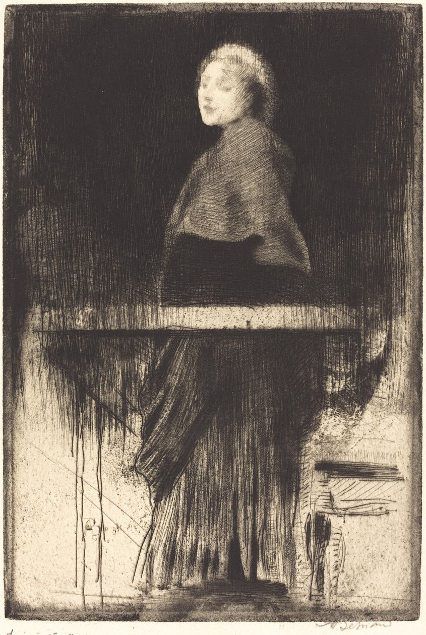 Žena v mysu od Albert Besnard
