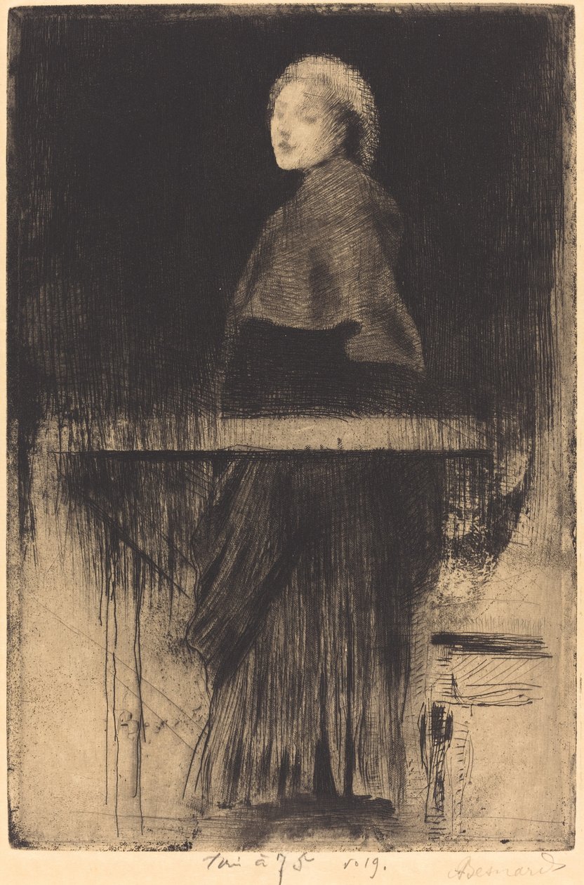 Žena s pláštěnkou od Albert Besnard
