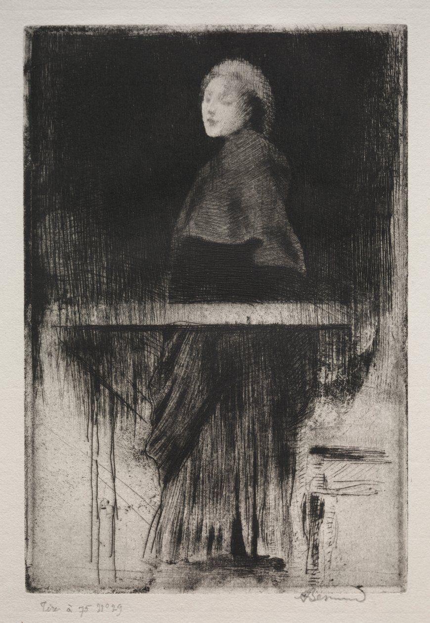 Žena s pláštěnkou od Albert Besnard