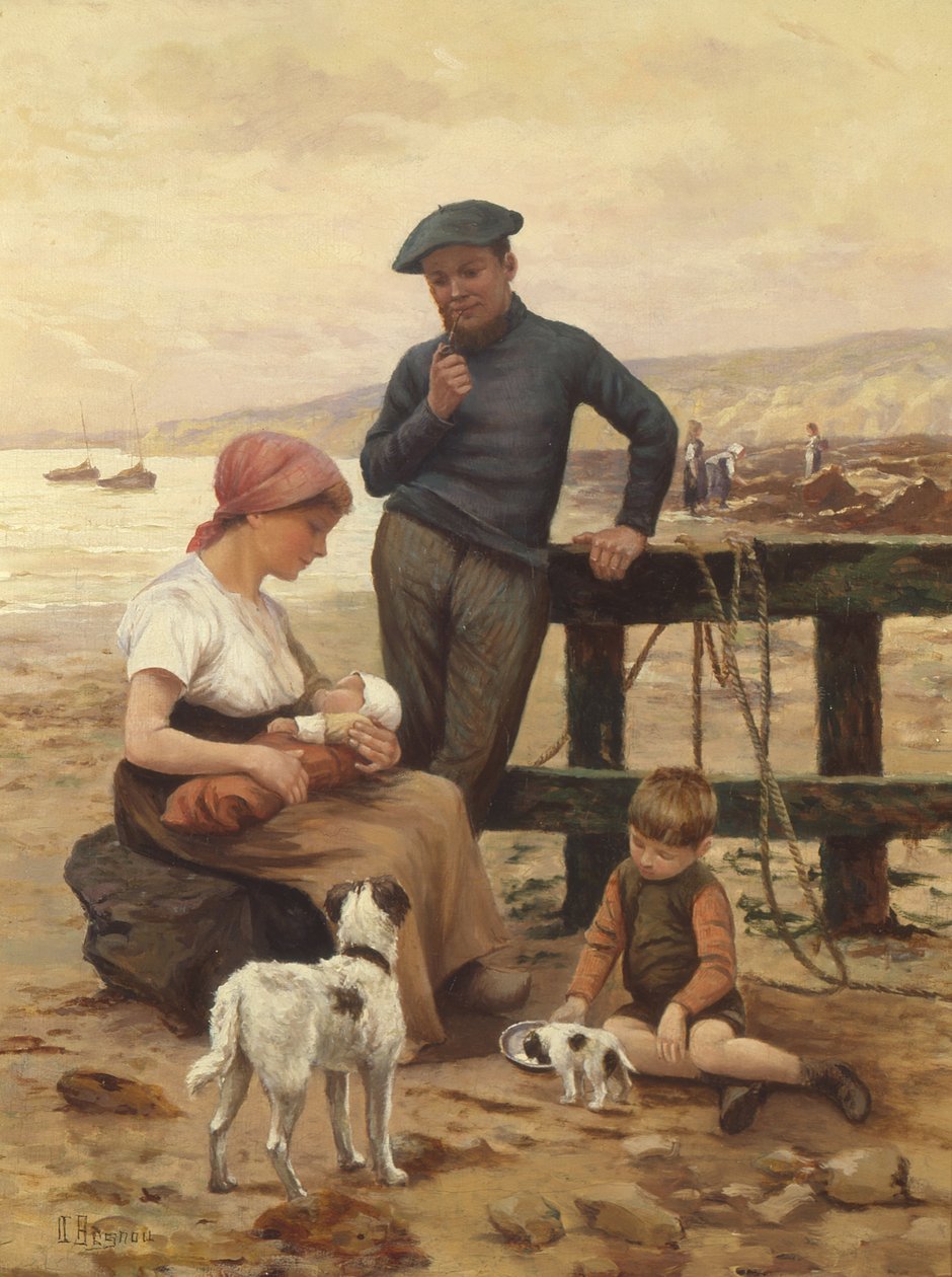 Rybář a jeho rodina od Albert Besnou