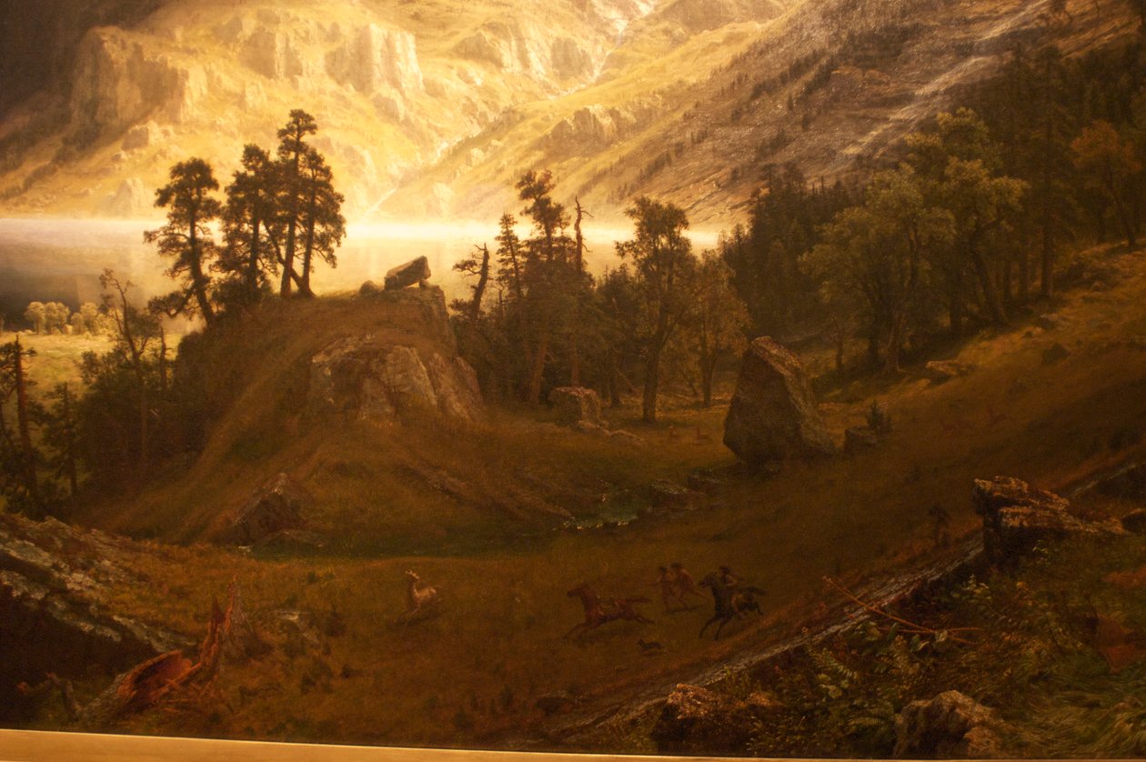 Bouře ve Skalistých horách, hora Rosalie od Albert Bierstadt