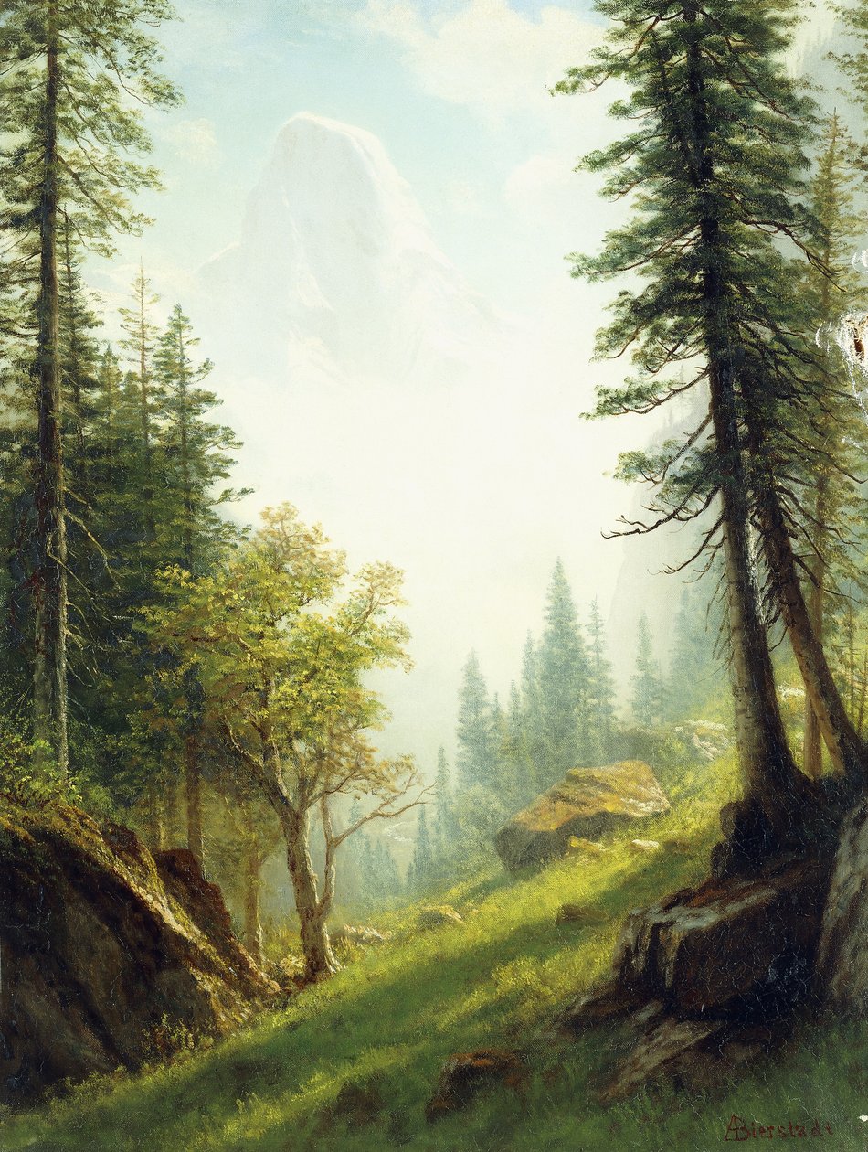 Mezi Bernskými Alpami, od Albert Bierstadt