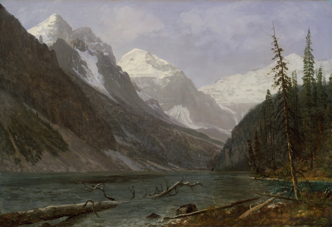 Kanadské Skalisté hory (Lake Louise) od Albert Bierstadt