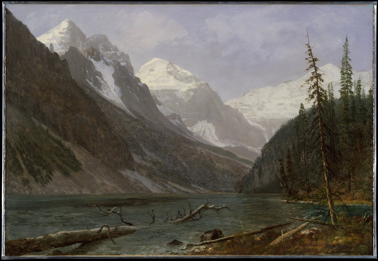 Kanadské Skalnaté hory (jezero Louise) od Albert Bierstadt