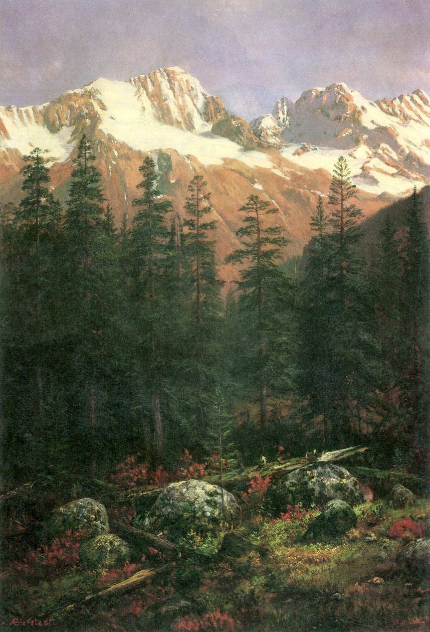 Kanadské Skalisté hory od Albert Bierstadt