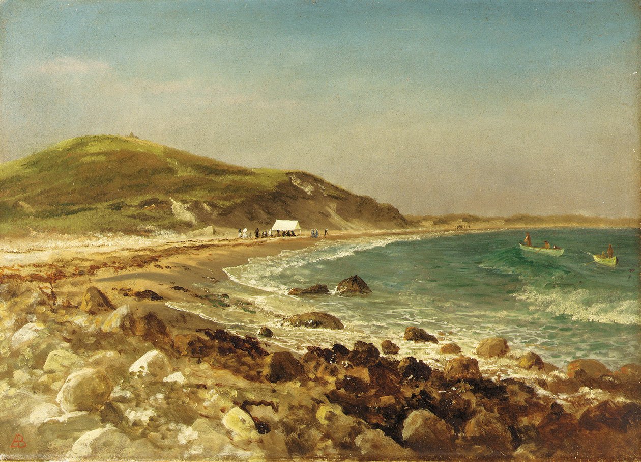 Pobřežní scéna od Albert Bierstadt