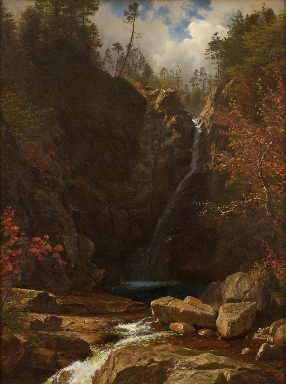 Vodopády Glen Ellis Falls od Albert Bierstadt