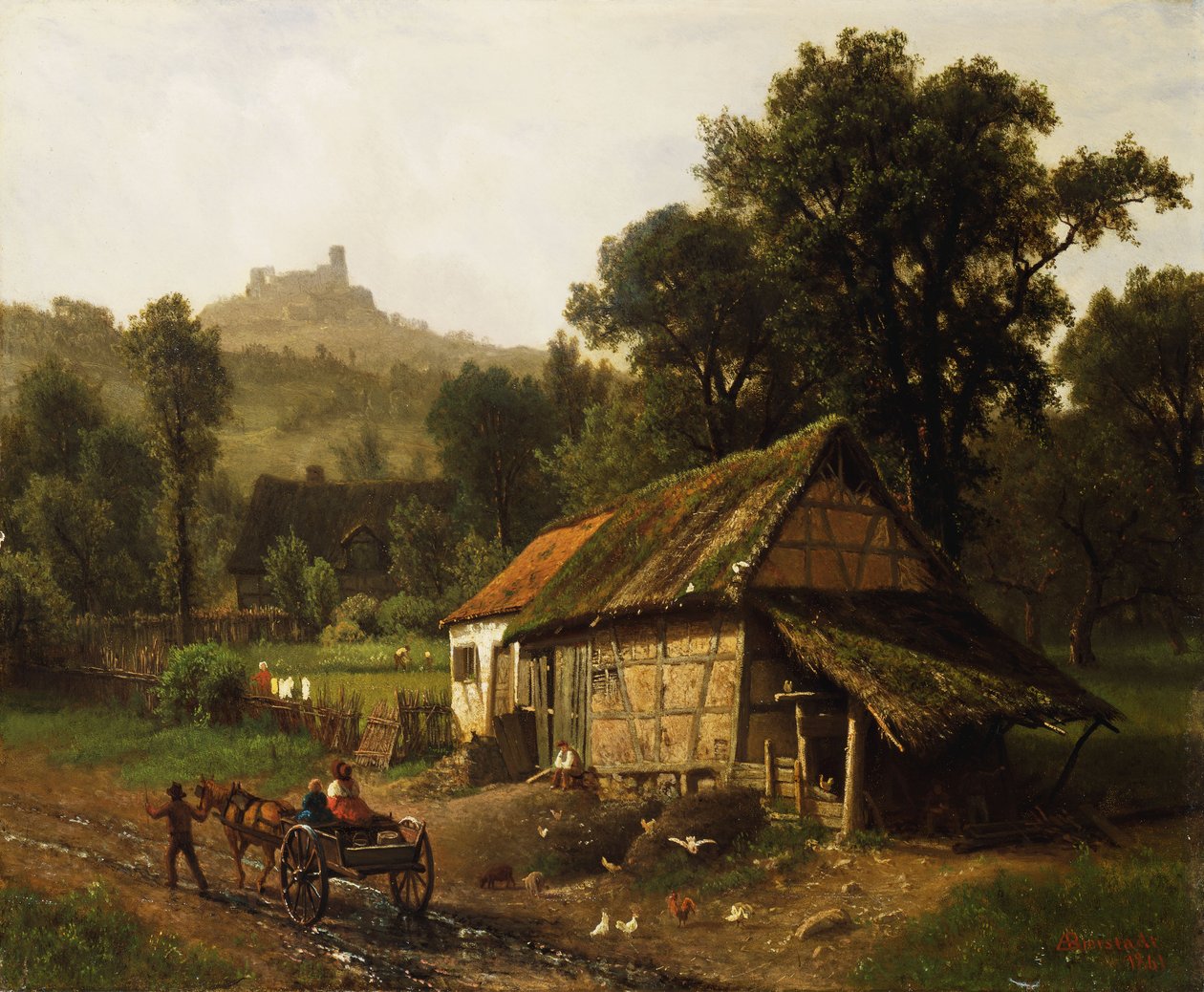 V Podhůří, 1861 od Albert Bierstadt