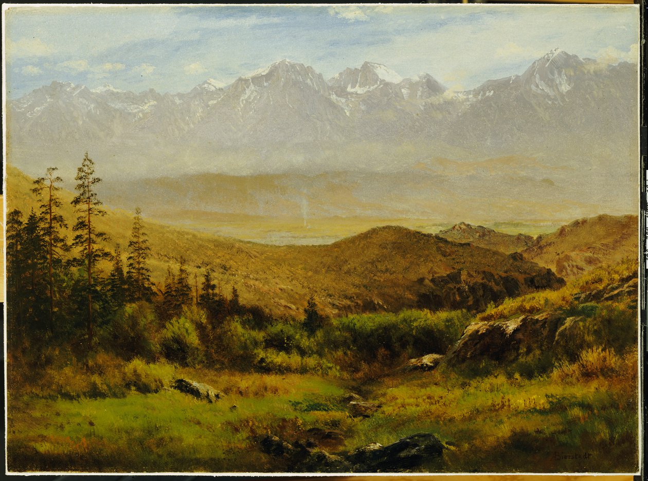 V podhůří Skalistých hor od Albert Bierstadt