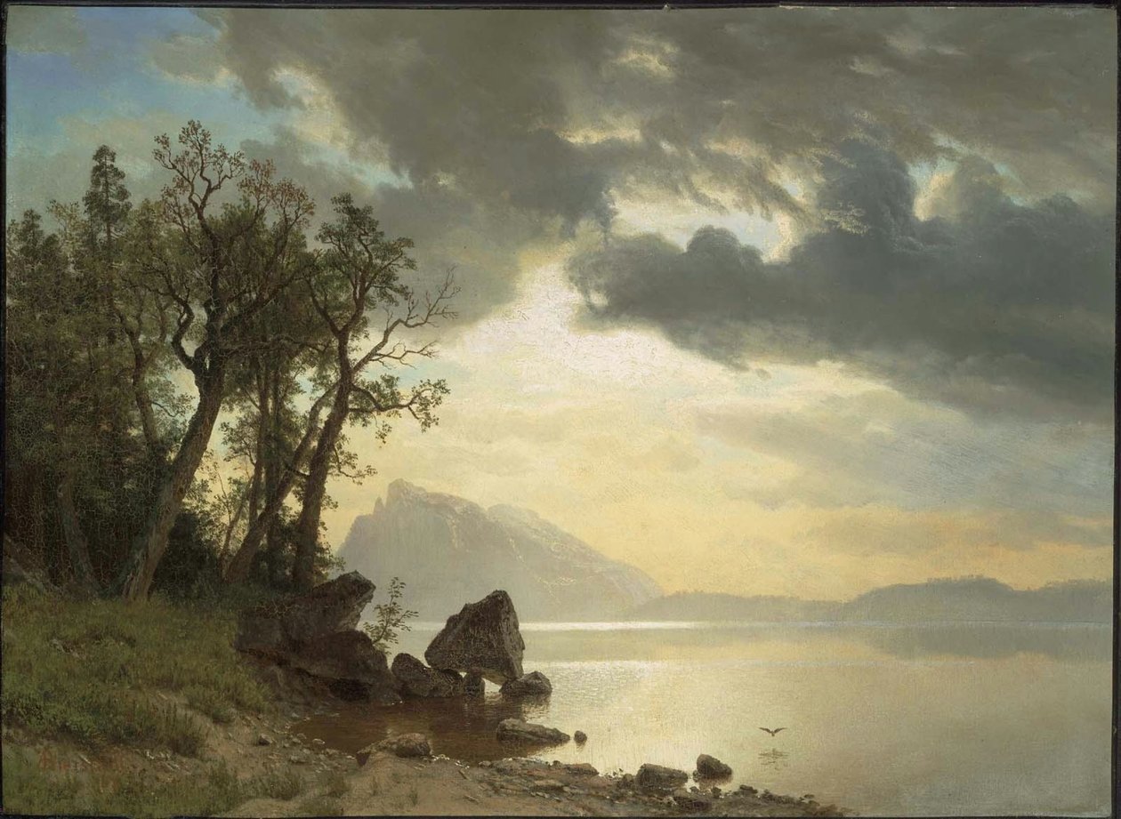 Jezero Tahoe, Kalifornie od Albert Bierstadt