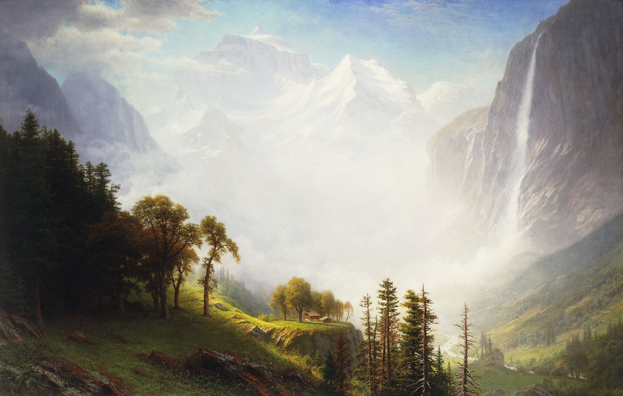 Majestát hor, 1853-57 od Albert Bierstadt