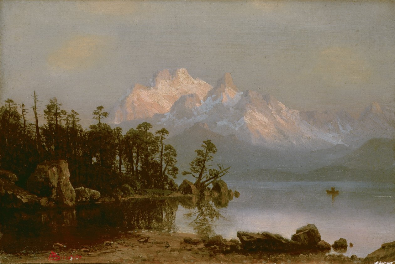 Horská kanoistika od Albert Bierstadt
