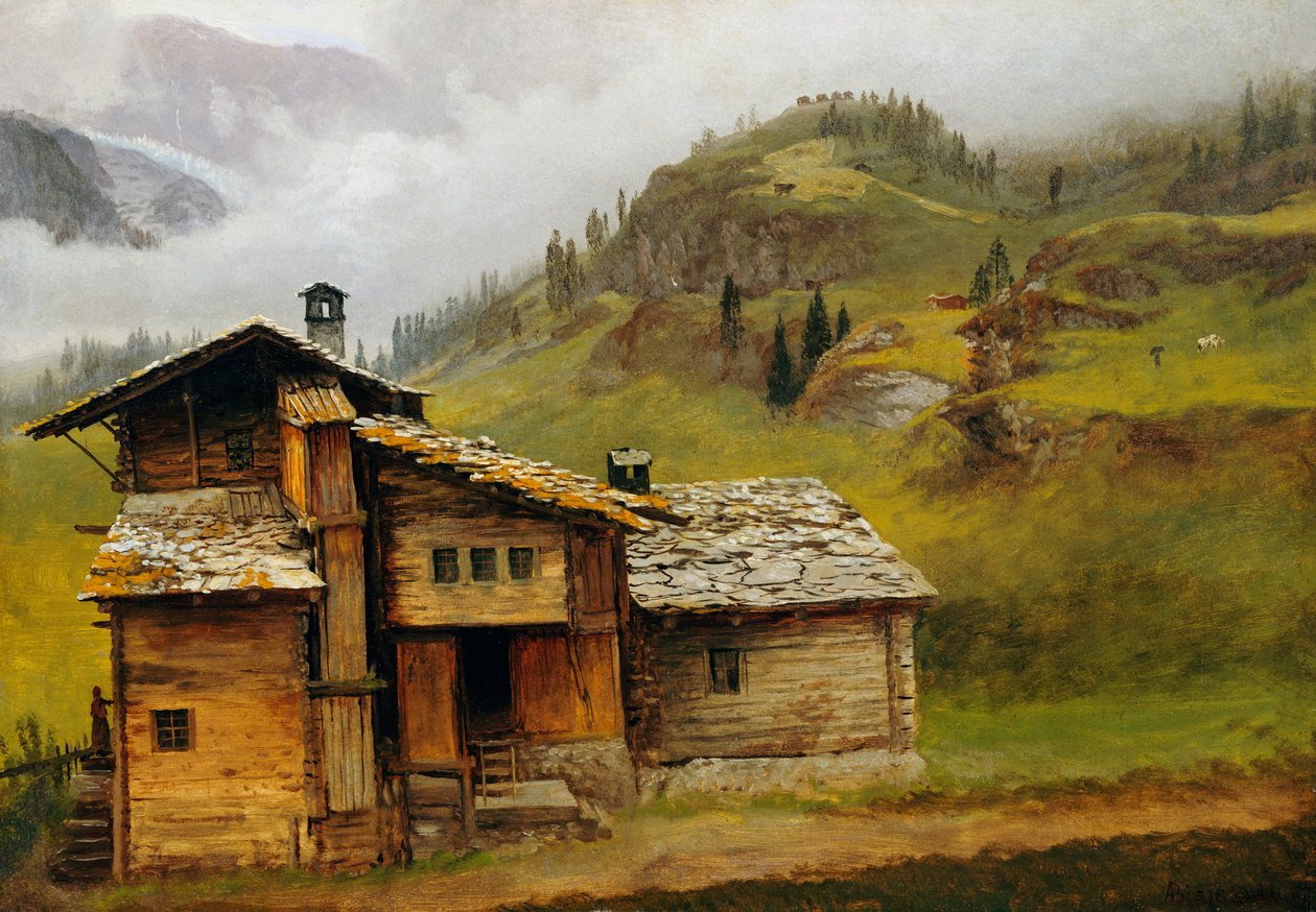 Horský dům od Albert Bierstadt