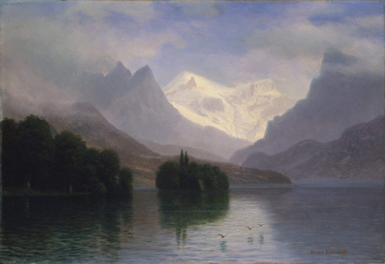 Horská scéna od Albert Bierstadt