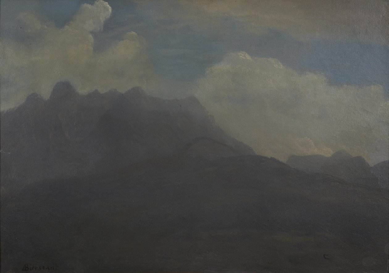 Hory a podhůří od Albert Bierstadt