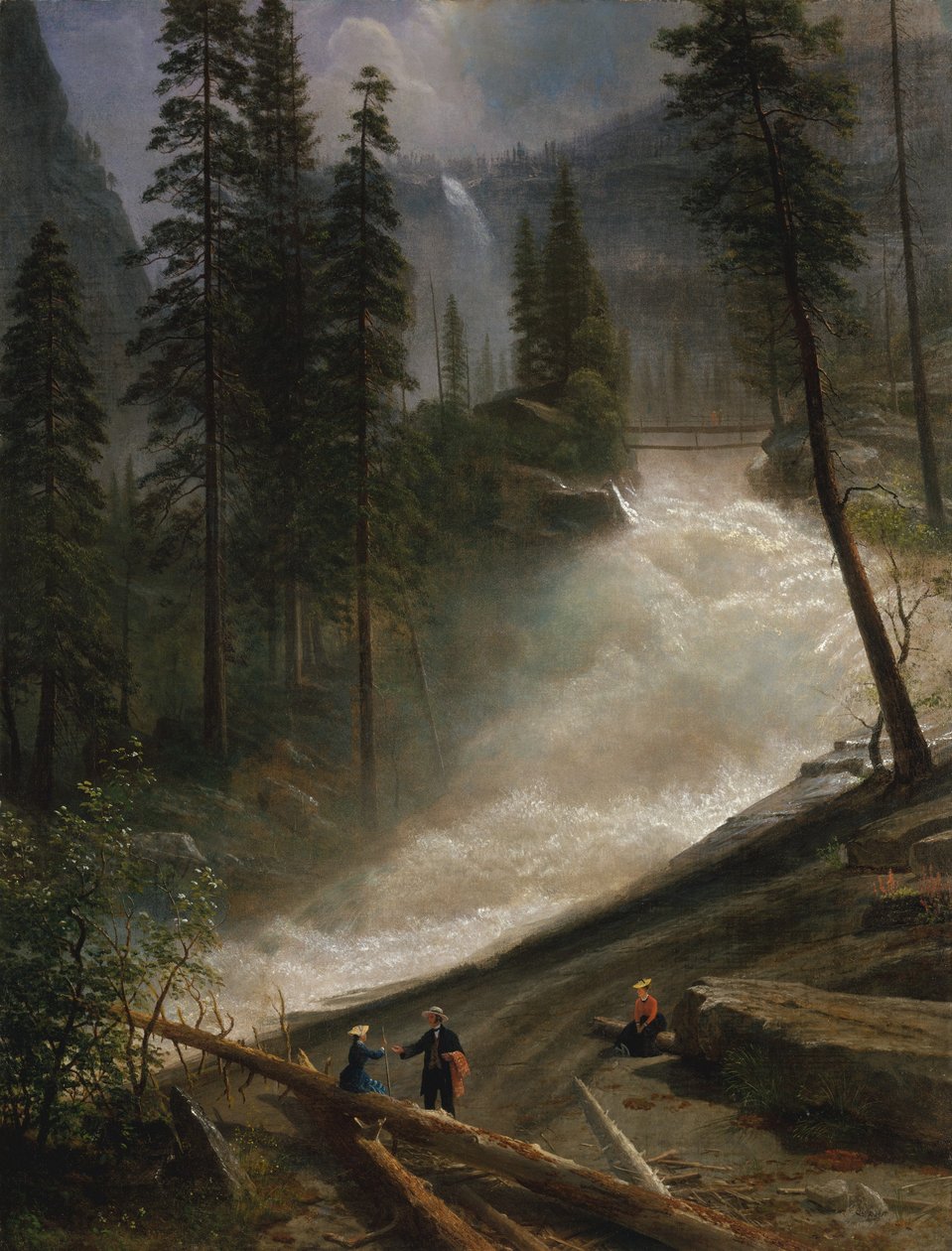 Nevadské vodopády, Yosemity od Albert Bierstadt