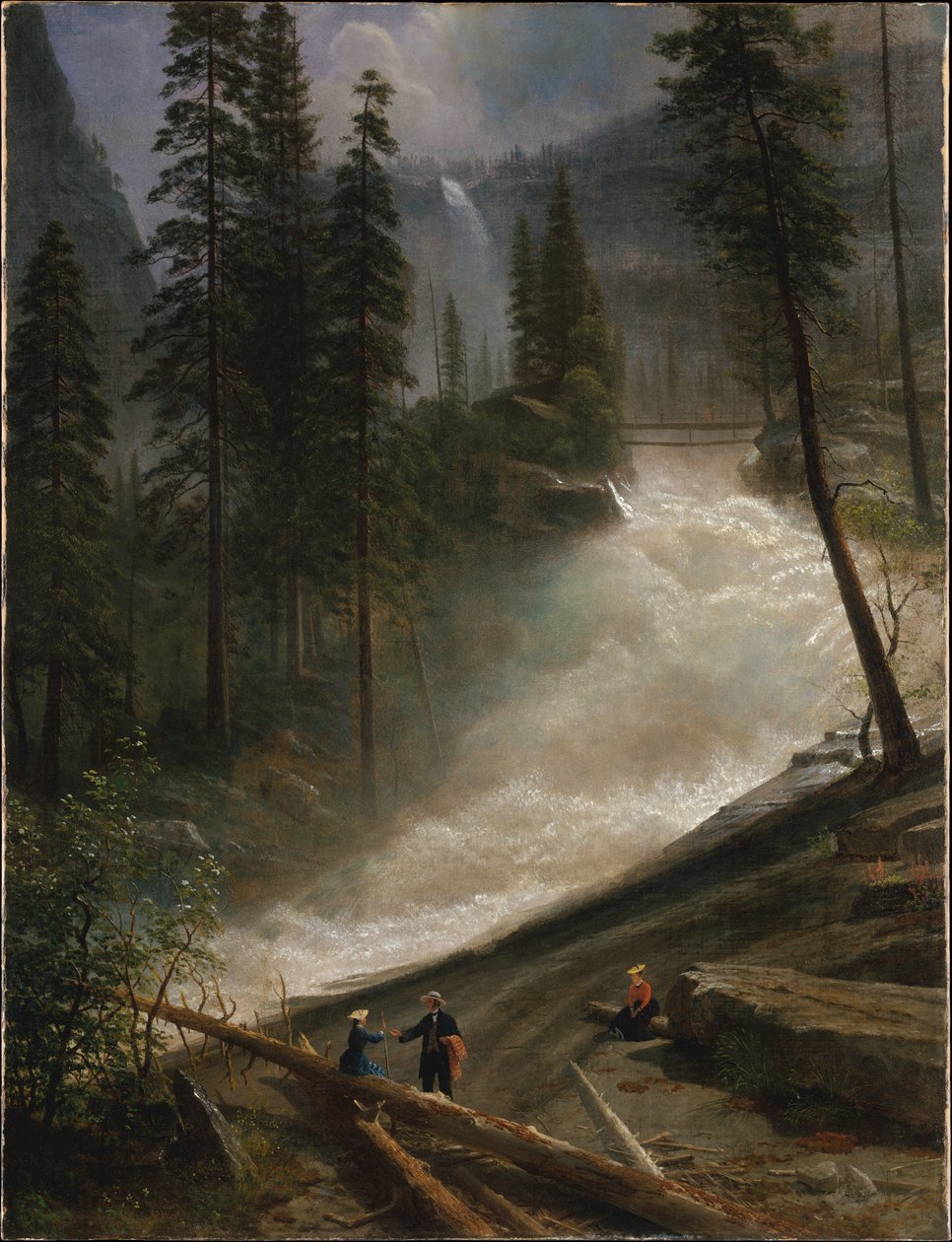 Vodopády Nevada, Yosemite od Albert Bierstadt