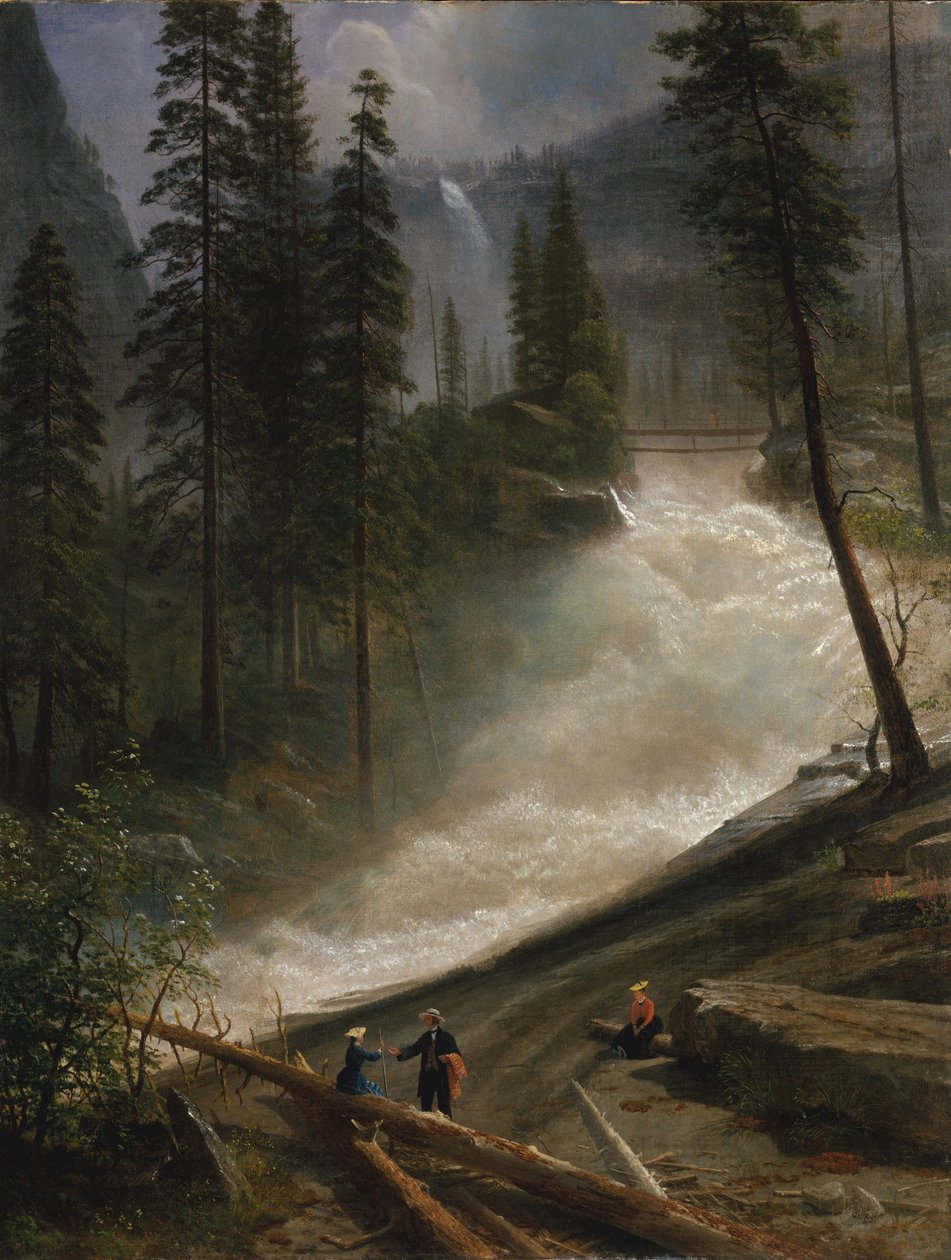Nevada Falls, Yosemite, 1872 nebo 1873 od Albert Bierstadt