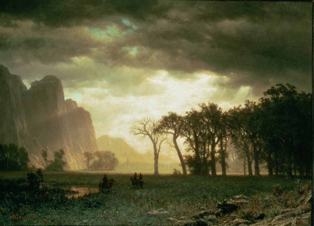 Přecházející bouře v Yosemite od Albert Bierstadt