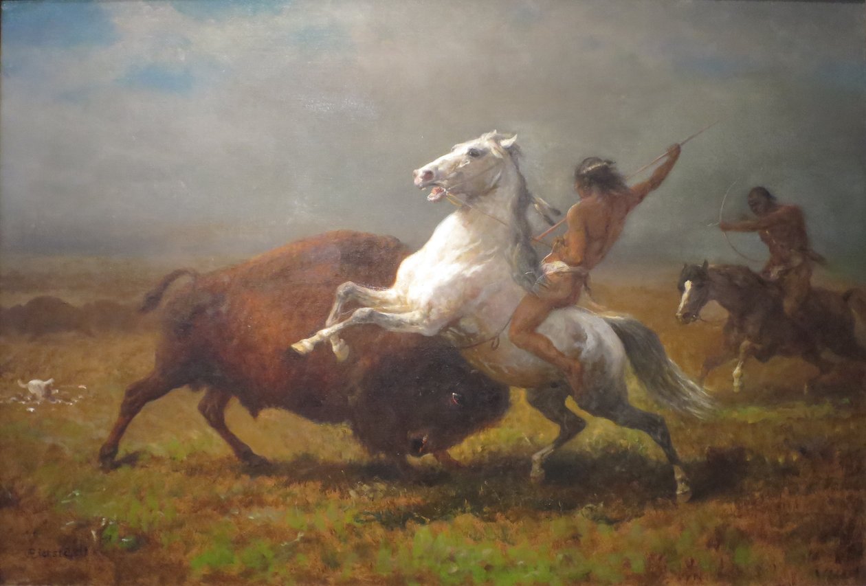 Studie k filmu "Poslední z buvolů" od Albert Bierstadt