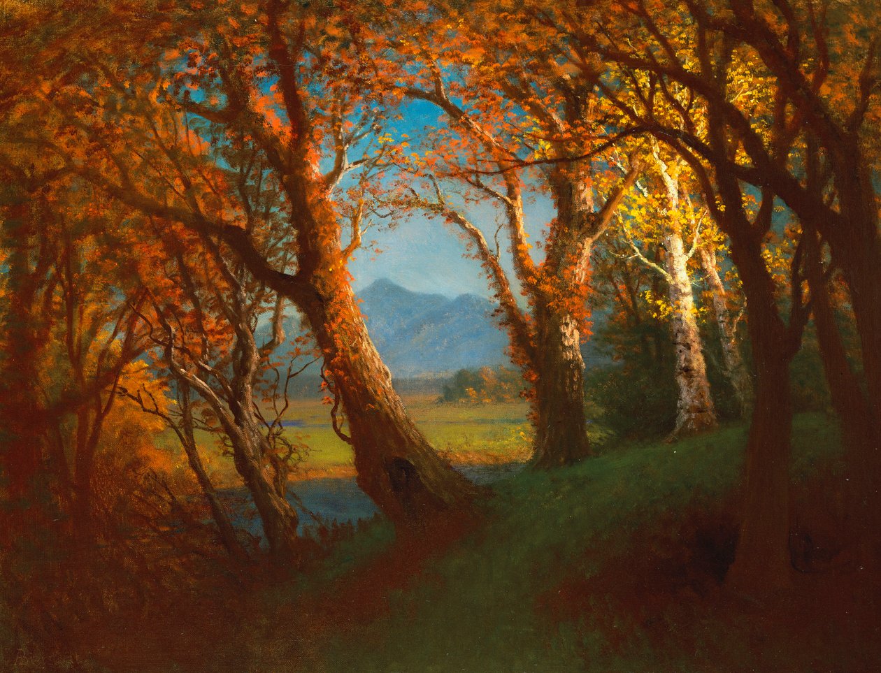 Západ slunce na území Nebrasky od Albert Bierstadt
