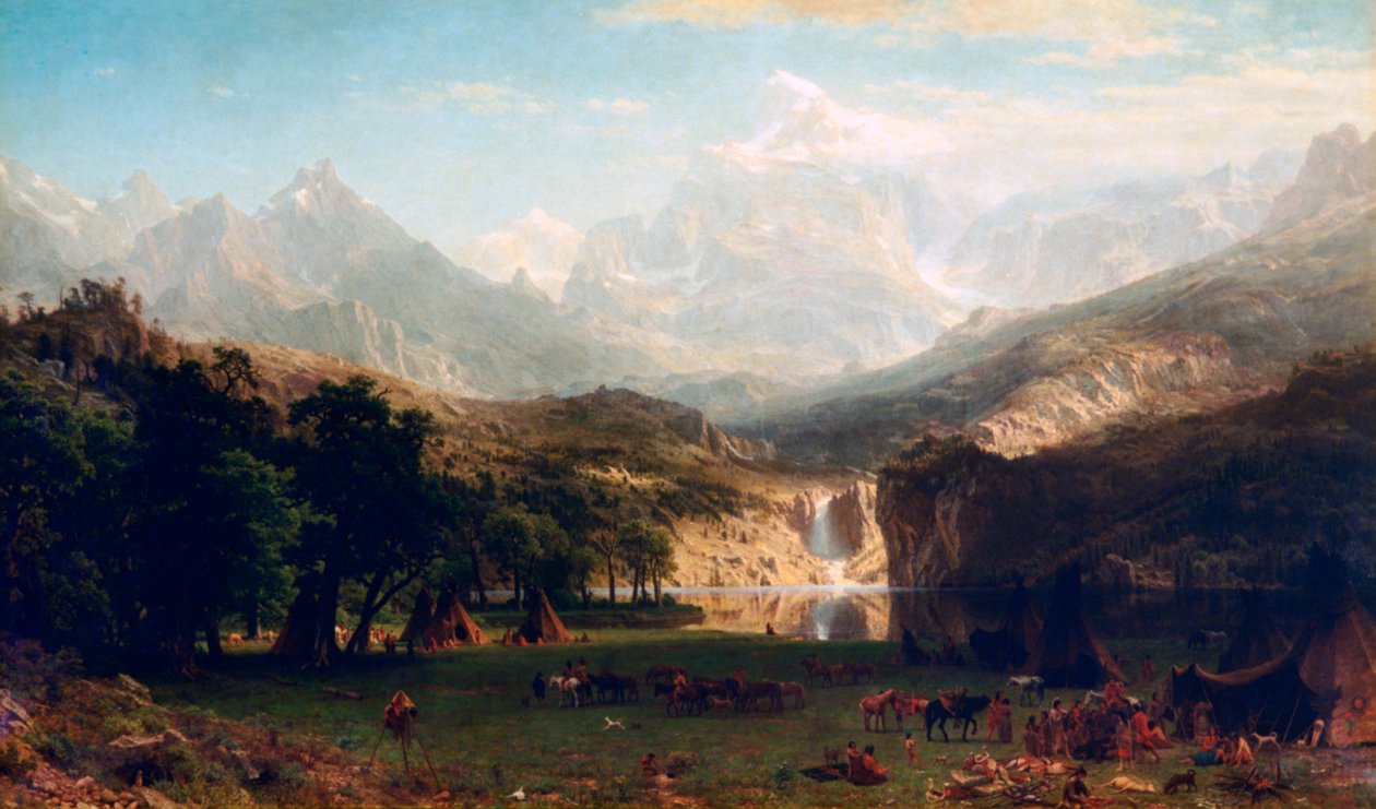 Skalisté hory, Landers Peak, 1863 od Albert Bierstadt
