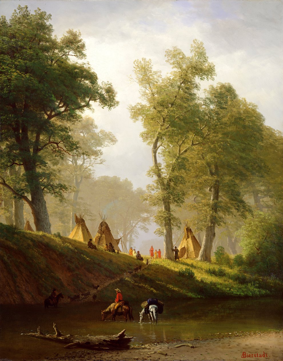 Vlčí řeka, Kansas, kolem roku 1859 od Albert Bierstadt