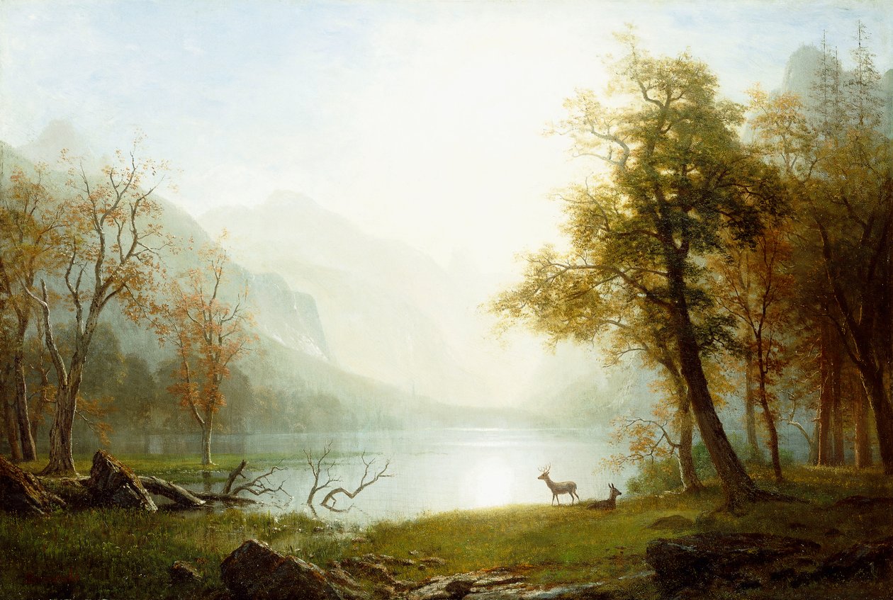 údolí v Kings Canyonu, od Albert Bierstadt