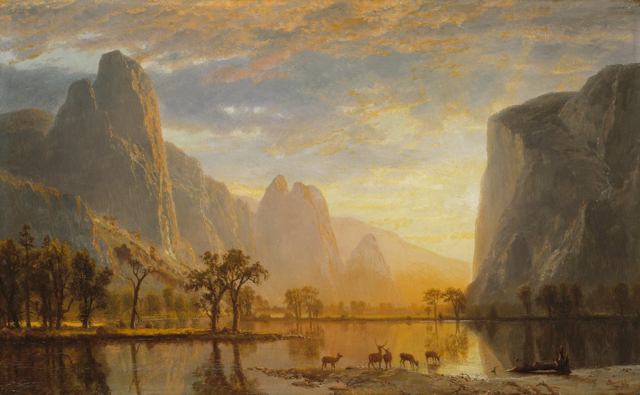 Yosemitské údolí od Albert Bierstadt