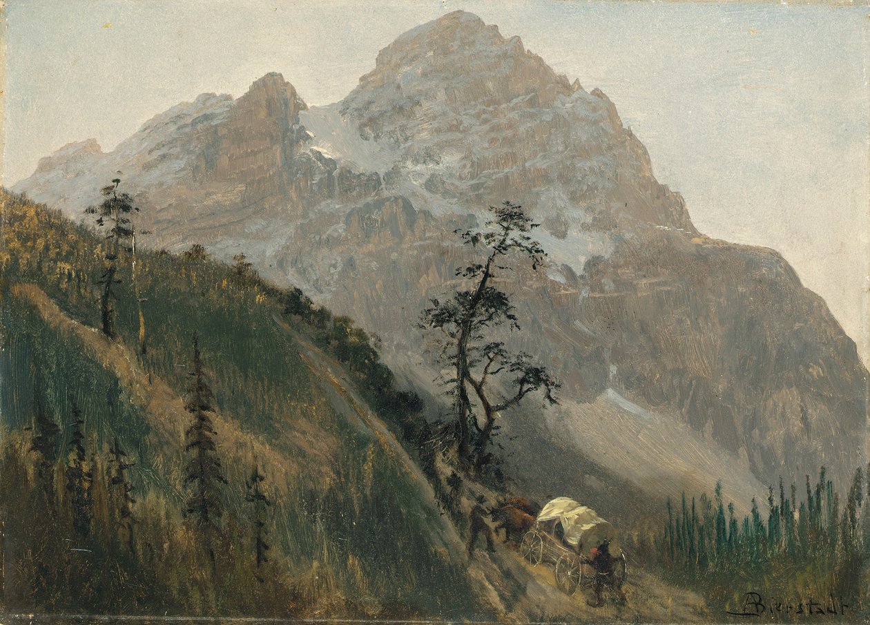 Western Trail, The Rockies od Albert Bierstadt