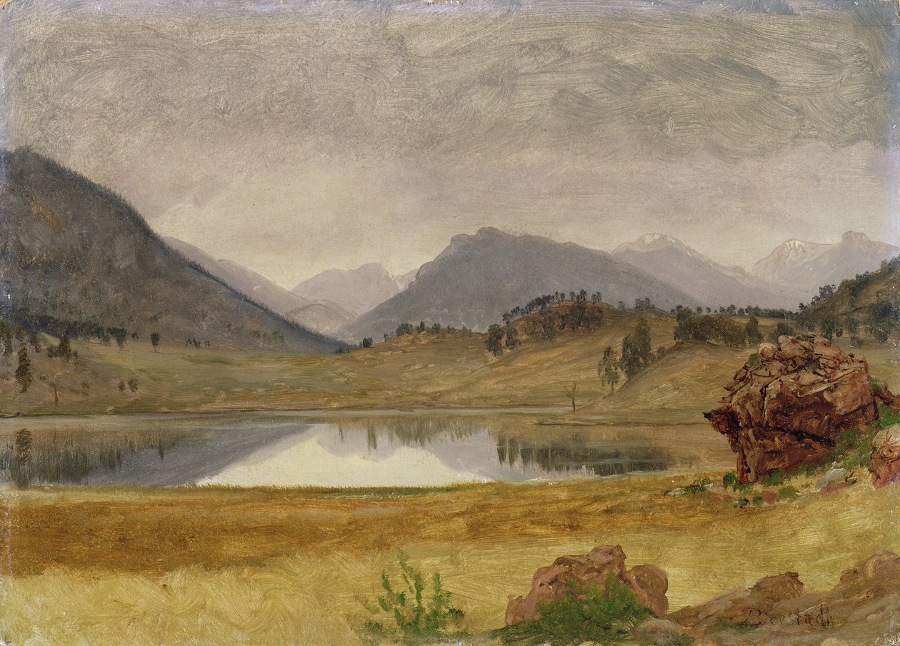 Wind River Country, kolem roku 1860 od Albert Bierstadt