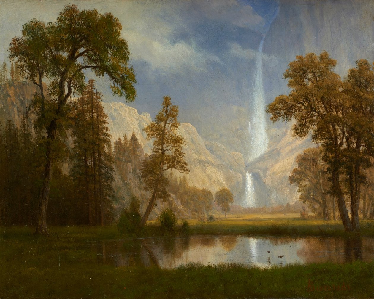 Yosemitské vodopády od Albert Bierstadt