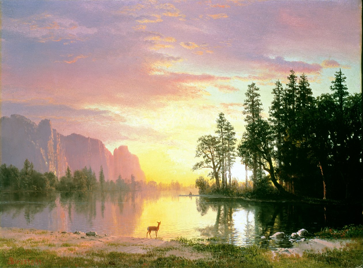 Yosemitské údolí od Albert Bierstadt