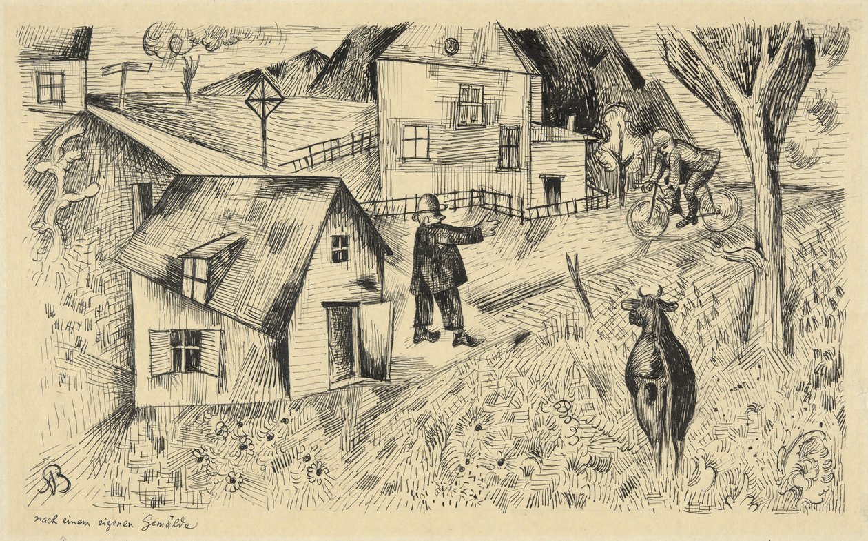 Feierabend (sváteční večer) od Albert Bloch