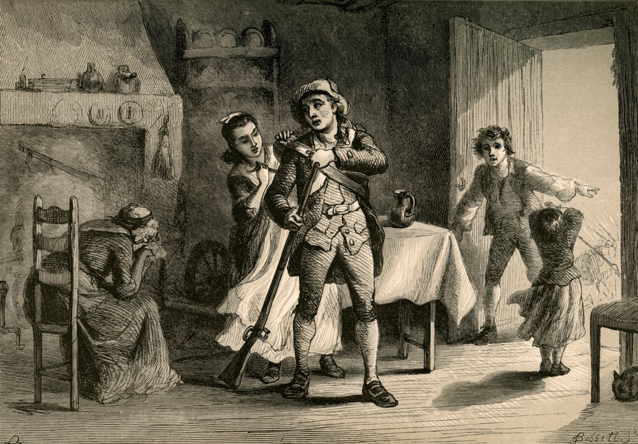 Minutový muž připravující se na válku, 1877. od Albert Bobbett