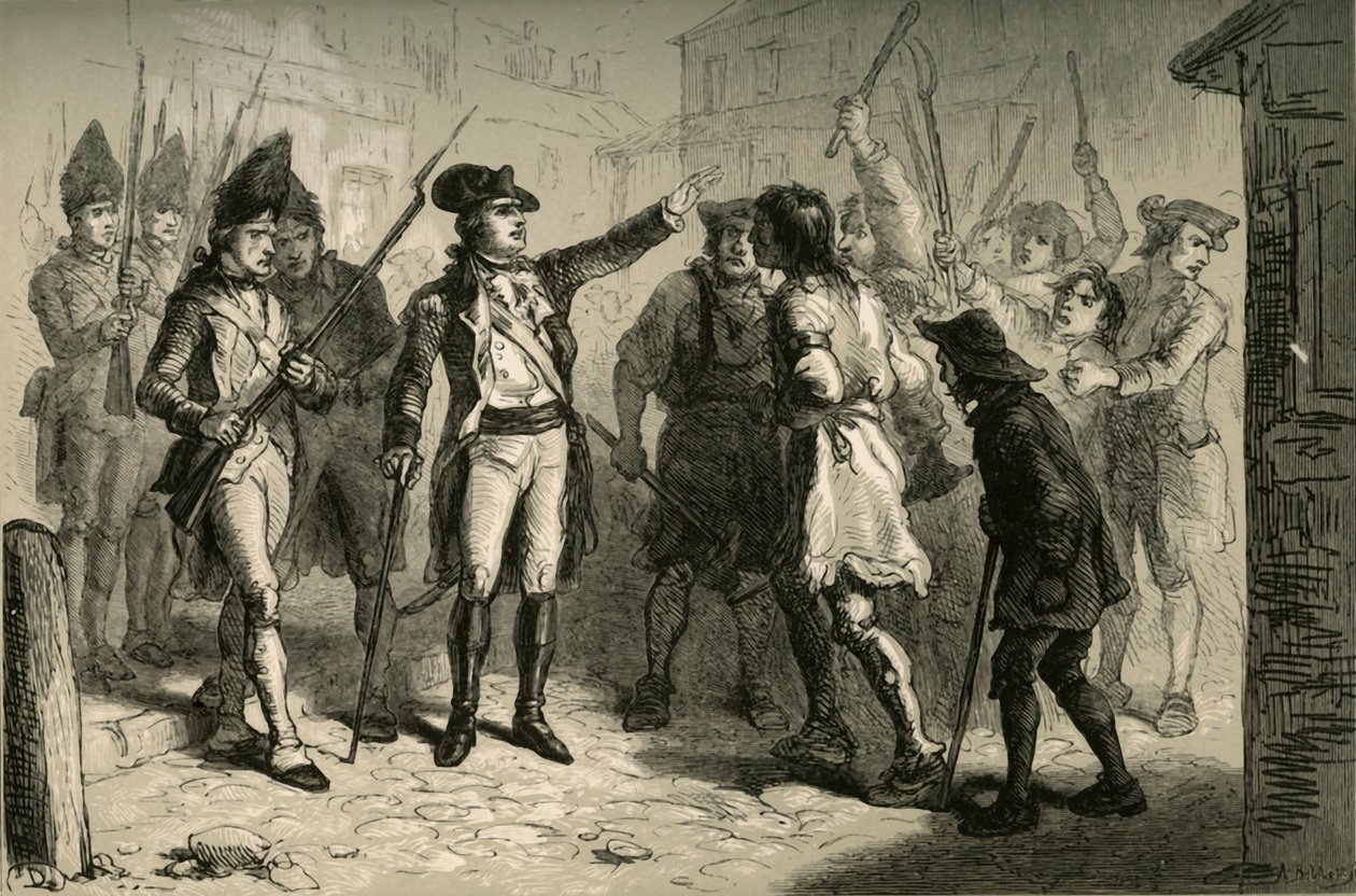Guvernér Tryon and the Regulators, 1877. od Albert Bobbett