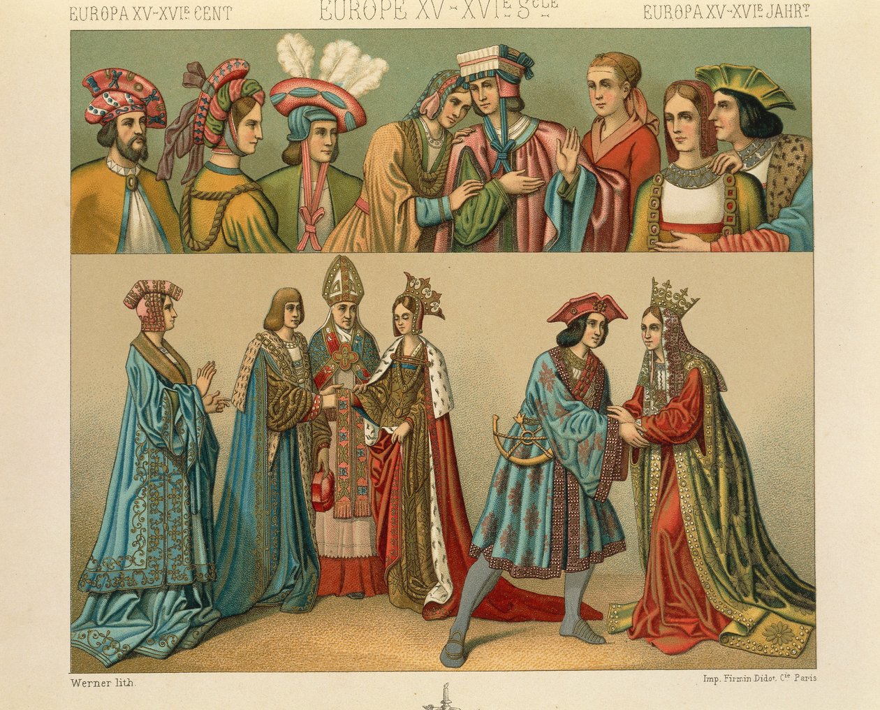 "Le Costume Historique" (Úplná historie kostýmů) od Auguste Racinet, IV Volume od Albert Charles August Racinet
