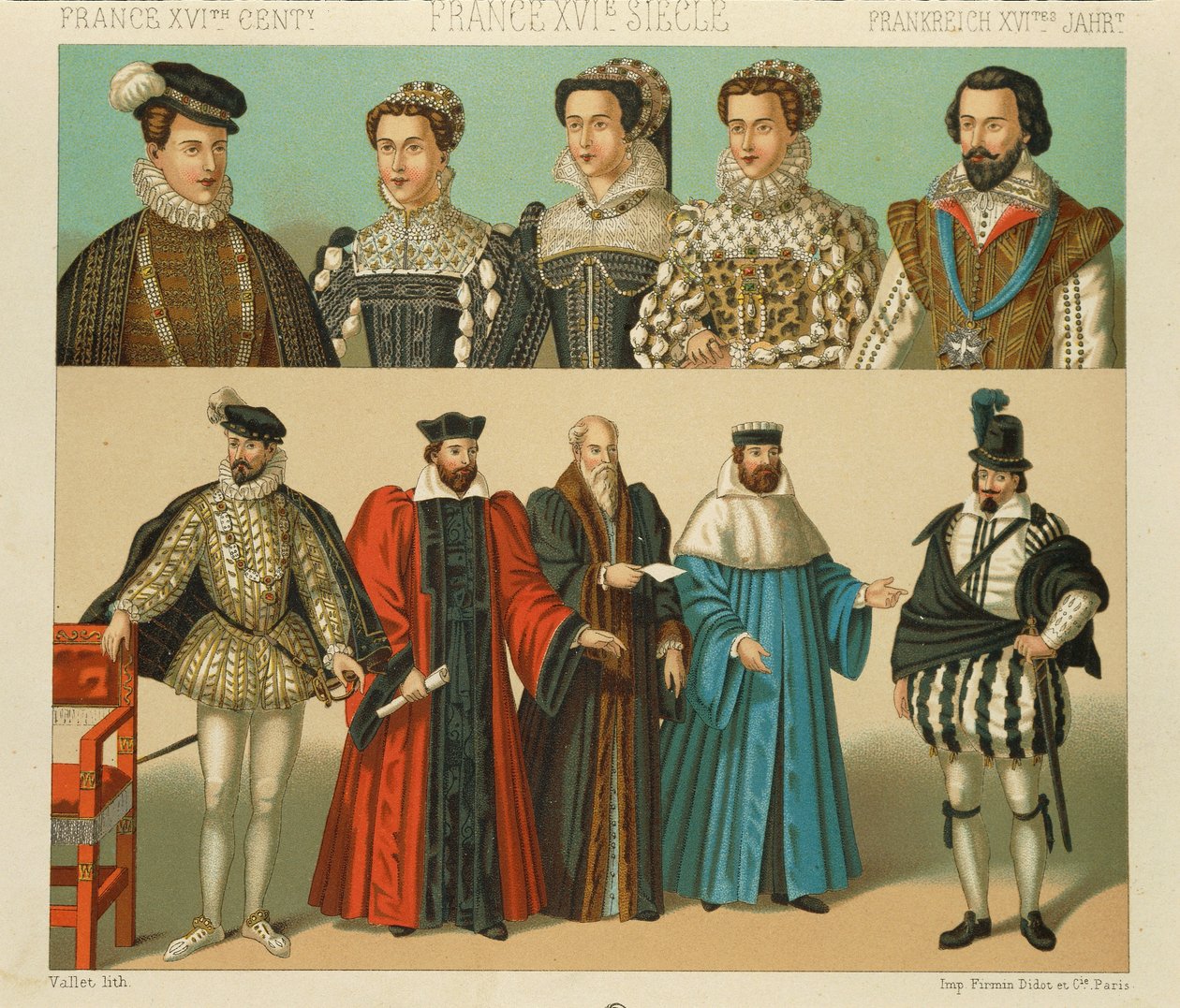 "Le Costume Historique" (Úplná historie kostýmů) od Auguste Racinet, IV Volume od Albert Charles August Racinet