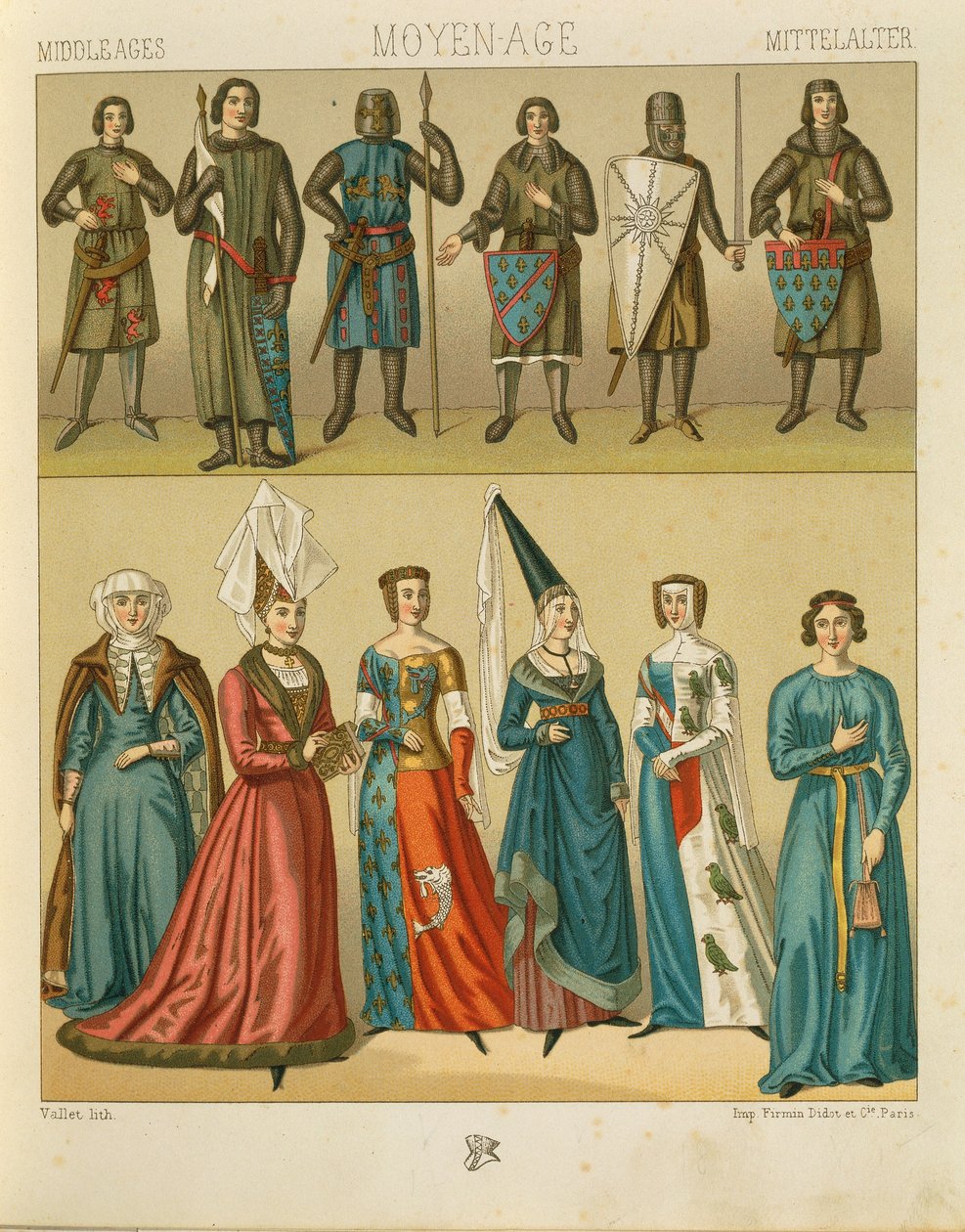"Le Costume Historique" (Úplná historie kostýmů) od Auguste Racinet, svazek IV od Albert Charles August Racinet