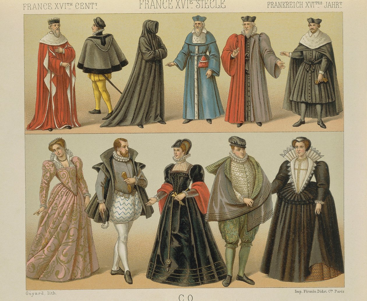 "Le Costume Historique" (Úplná historie kostýmů) od Auguste Racinet, svazek IV od Albert Charles August Racinet