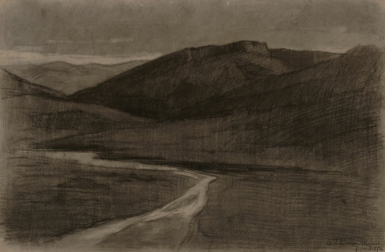 Alžírská krajina od Albert Charles Lebourg