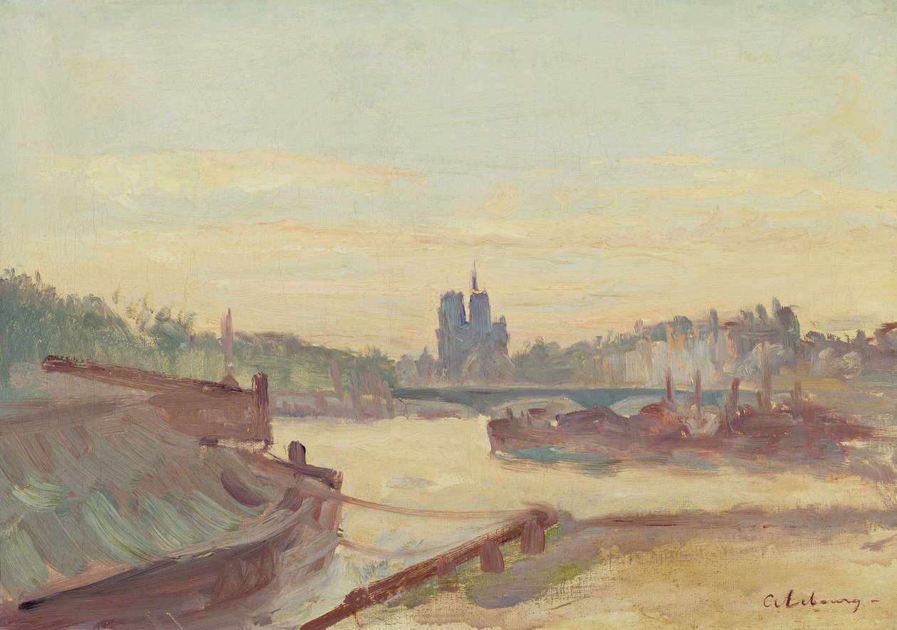 Notre Dame de Paris (olej na plátně) od Albert Charles Lebourg