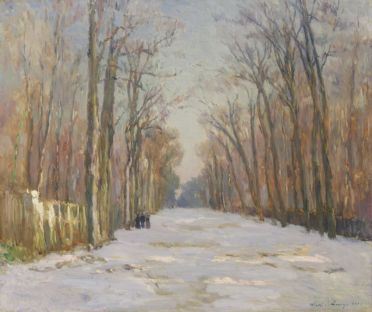 Zimní scéna, 1891 od Albert Charles Lebourg