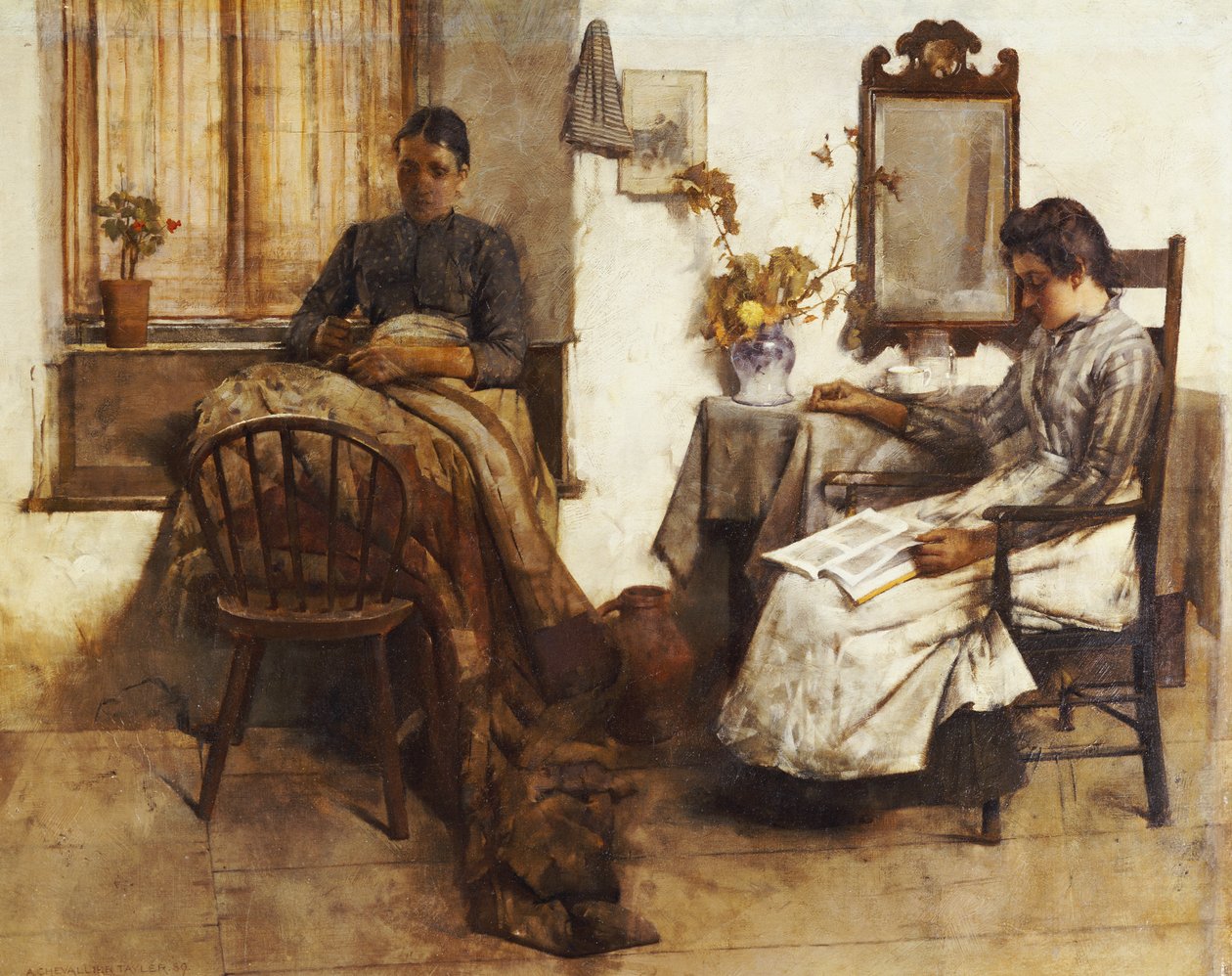 Tiché chvíle, 1889 od Albert Chevallier Tayler