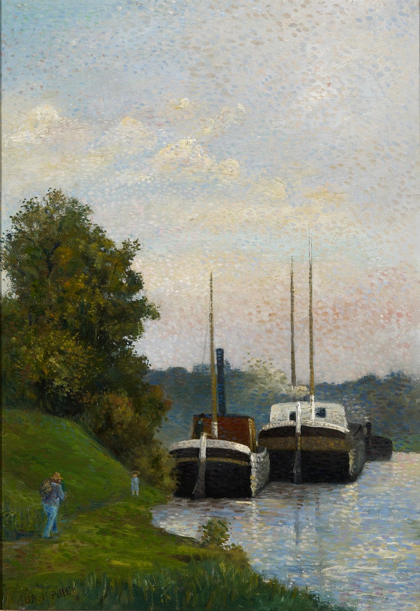 Čluny na Seině od Albert Dubois Pillet