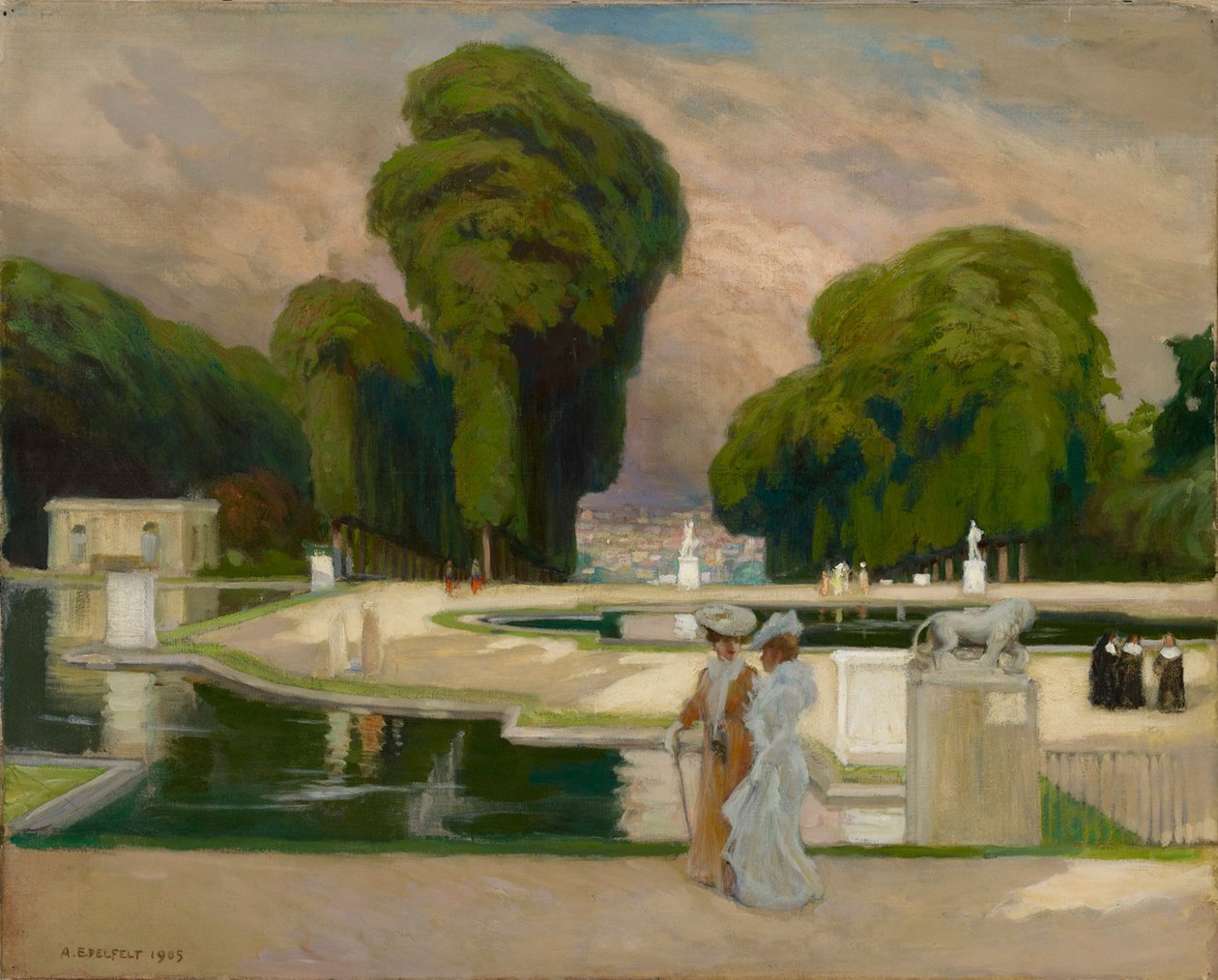 Ze St. Cloud Parku v Paříži od Albert Edelfelt
