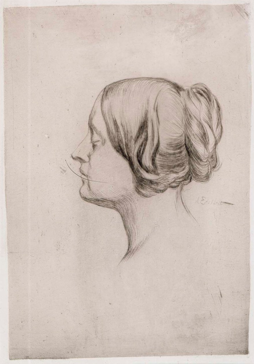 Hlava ženy od Albert Edelfelt
